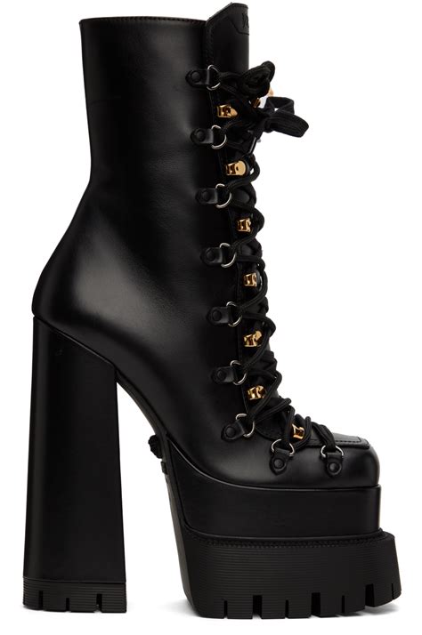 versace platform heels|versace platform heel boots.